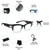 Reading Glasses with Lights USB Rechargeable Magnifying Glasses Lighted Readers Glasses Lighted LED Magnifying Eyewear Hands Free Magnifier Eyeglasses for Women Men Reading Lighted Eye Glasses+250
