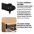 LVYKING 24 Pcs Black Straight Bracket, 56mm Metal Mending Plate Flat Bracket Mending Plates for Wood Repair