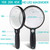Large Magnifying Glass with 37 LED Light and Case, 10X 20X 45X Handheld
