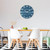 XFM Blue Farmhouse Wall Clocks Battery Operated 24 Inch