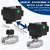 movafaFH 3/4" Motorized Ball Valve with Function - 9-24V DC Electric Water Valve Full Port, 3 Wire 2 Point Automatic Ball Valve, Stainless Steel, NSF Certified, IP67