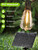 Larkvue 48FT Solar String Lights Outdoor with Remote, 16 ST38 Bulbs, Black