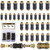 CheeMuii 32PCS Brass DOT Air Line Fittings DOT Quick Connect Straight Union