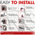 Rodent Barrier Kit, 3PCS Steel Wool+PU Spray Foam Hole Filler Mice Control