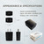SinitoAula 5V2A (10W) USB Charger Block - UL Certified, Black, 1-Pack