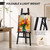 Stuelloaf Large Black Wooden Easel Stand for Sign, A-Frame Painting Easel