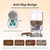 Automatic Cat Feeder - 5L Anti-Clog Cat Food Dispenser Keeps 2-15mm Dry Food Fresh, 10s Voice, 1-6 Meals/Day, Programmable Portions, 180-Day Battery Life, Easy to Clean Auto Pet Feeder for Small Dog
