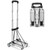 KEDSUM Mini Luggage Cart with Wheels Foldable, Lightweight Trolley Cart with Wheels, Expandable Baseplate Foding Hand Truck, 120 LBS Portable Dolly for Airport, Travel and Moving, 100% Aluminum