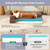 Rainmr Waterproof Dog Bed for Small Dogs - Orthopedic Memory Foam Puppy Couch Sofa, Removable Cover & Anti-Slip Bottom, 30x20 Inches, Brown