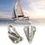 Hopoint 6Pcs Hook Stainless Steel Heavy Duty Spring Buckle Type Hanger Marine Hardware Hook, Boat Fender for Home Engineering Easily Hang and Adjust