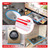 bzijaslle Shower Threshold Water Dam, Shower Splash Guard, 39in, Clear