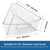 JOWBOOW Lazy Susan Organizer Bins for 32"-33" Diameter Corner Cabinet Lazy Susan, 6 Pack, Clear Plastic Cabinet and Pantry Storage Bin, 1/8 Wedge-Food Safe, BPA Free