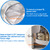 JOWBOOW Lazy Susan Organizer Bins for 32"-33" Diameter Corner Cabinet Lazy Susan, 6 Pack, Clear Plastic Cabinet and Pantry Storage Bin, 1/8 Wedge-Food Safe, BPA Free