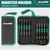 GRENPRO 10-Piece Precision Screwdriver Set, Magnetic Small Screwdrivers with Phillips, Slotted, Torx Star for Eyeglass, Watch, Computer, Laptop, Phone,Green