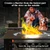 Lezbanz Fire Pit Surround Tabletop Large Use for Solo Stove Bonfire Ranger Yukon 2.0 and Mesa, Fire Pit Table Square Made of UV-Resistand Antirust Thick Metal, for Indoor Outdoor Use