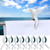 Hushee 8 Pack Pontoon Boat Towel Clips for Rail,Blue White,Single-Claw