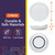 Special Supplies Adaptive Spill-Proof Scoop Plates- Dishes with Wall for Disabled, Handicapped, Elderly Adults with Special Needs from Parkinson's, Arthritis, Dementia, Stroke, Tremors- 2 Pack (White)