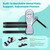 DrFinger Upgrade Resting Hand Splint Brace for Straightening Fingers with 5 Finger Support, to Keep Fingers Straight - Right (Black)