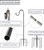 Shepherds Hooks for Outdoor，46 Inch Diameter Outdoor Bird Feeder Pole with 5 Pronger Base, Adjustable Heavy Duty Garden Hanging Holder for Bird Feeders Lanterns Planting Hanger Weddings Decor Black