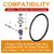 4 Pcs Plunger Replacement O-Ring Gasket Compatible with T&S Brass 010389-45