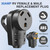 Nilight 30 Amp RV Male and Female Plug Set