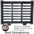 MASSLUNT Cast Iron Drain Grate and Frame, Driveway Channel Cover 24x16 in