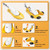 ZZgoog Boot Stretchers for Cowboy Boots,Boot Stretcher,Cowboy Boot Stretcher Shoe Stretcher Wide Feet Women Men Size7-13 (Yellow, 7-13)