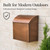 NACH Baxter Extra Large Capacity Mailbox - Extra Large Mailboxes for Outside Wall Mount, Rust Resistant Galvanized Metal Mailbox - Antique Copper Mailboxes for Outside, 12.4”x7.1”x11.8”, MB-7000ACP