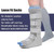 5 Pairs Seamless Sensory Socks Adult Walking Boot Sock Loose Fit Afo on the Calf Fit Orthopedic Boots Opaque