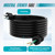 Outdoor Outlet Box with 32.8Ft Extension Cord,NEMA 5-15R,IP66 Waterproof Outdoor Outlet Box w/Lockable Cover & LED Indicator (Double Plug Socket) -Perfect for Gardens, Yards & Sports Fields