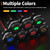 RVMARINEPAT 12V LED Indicator Light Small Indicator Light Waterproof 1/2" Panel Cutout 12 Volt 24 Volt Metal LED Indicator Pilot Dash Light with 300MM Wires -7PCS Black
