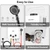OEVANT Propane Water Heater, 1.58GPM 6L Portable Tankless Water Heater with Handle & Overheating Protection, Propane Gas, Instant Hot Water for RV Camping, Outdoor Shower (WHITE)