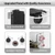 OEVANT Propane Water Heater, 1.58GPM 6L Portable Tankless Water Heater with Handle & Overheating Protection, Propane Gas, Instant Hot Water for RV Camping, Outdoor Shower (WHITE)