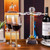 Hanjue Crystal Glass Stemware Rack, Rotates to Hold 6 Wine Glasses, Crystal Wine Glass Holder,Stemware Holder for Wet Bar Home Bar, Bar Cart (gold crush diamonds)