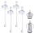 4Pcs Replacement Weighted Straws for GROSMIMI, Silicone Gravity Ball Straw Replacment for Grosmimi Magic Sippy Cup 10oz 6oz, Soft Bottle Straws for Sippy Cup, No Spill, Weighted Straw Kit