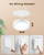 SURAIELEC Rechargeable Ceiling Light with Wall Switch Remote, 6500K 300LM