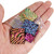 3 Bags /84g COE90 Dichroic Glass Scrap Assorted Fusible Glass Fusing Microwave kiln Glass for Jewelry Making Supplies