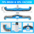 TidyMister 20" 2 in 1 Pool Brush Vacuum Head with Swivel Hose Connection & Sturdy Nylon Bristles for Heavy Duty Inground & Above Ground Pool Cleaning - Fits 1-1/4" or 1-1/2" Hose (No Pole)