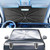 Portable for Ford Bronco Sport 2021-2025 2026 Windshield Sunshade Umbrella with Carry Bag, 2 in1 Ice Crystal Durable Compact Shade Umbrella UPF50+ UV Front Window Insulation Protection Outdoor Camping