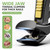 BALUCA Ergonomic Nail Clipper for Seniors - Toenail Clipper for Thick Toenails and Fingernails, Long Handle Nail Clippers with Catcher (Black, Medium with Lock Design)