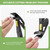 BALUCA Ergonomic Nail Clipper for Seniors - Toenail Clipper for Thick Toenails and Fingernails, Long Handle Nail Clippers with Catcher (Black, Medium with Lock Design)