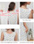Liokoc Hospital Gowns for Women Tear Away Snap Open Back Post Shoulder Surgery Sleeveless Adaptive Clothing with Pockets White Flower