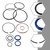 Hydraulic Log Splitter Cylinder Rebuild Seal Replacement Kit Suitable for 4.5"Bore x 1.75" Rod Cylinder, by XSPANDER