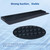 Silicone Sink Splash Guard & Edge Protector, 30 Inch Extra Long Kitchen Sink Splash Guard with Suction Cups, 5° Tilt Water Drip Back Design, DIY Cuttable Fits Any Size Single or Double Sink - Black
