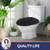 BAAHRNOM Soft Microfiber Toilet Seat Cover 17.5" x 15" Machine Washable
