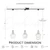 Emliviar 3-Light H-Type Track Pendant Light, Brushed Nickel, DYE286TP-3 BN