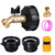 275-330 Gallon IBC Tote Adapter - 3 Sizes IBC Tote Adapter, 2.44" Fine, 2" Fine & 2" Coarse Threads,Brass Hose Faucet, 1/2" Male NPT to 3/4" Male GHT, Ideal for Garden Hose Connection