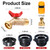 275-330 Gallon IBC Tote Adapter - 3 Sizes with 2.44" Fine, 2" Fine & 2" Coarse Threads, Brass Hose Faucet, 1/2" Male NPT to 3/4" Male GHT, Ideal for Garden Hose Connection