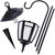 Dynaming 2 Pack Solar Hanging Lights Outdoor, Solar Powered Garden Decorative Lanterns with 2 x 38 Inch Shepherd Hooks, Waterproof Landscape Lighting for Lawn Patio Yard Pathway Driveway, Warm White