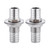 5/8" Hose Barb Thru-Bulk Bulkhead Fitting,304 Stainless Steel Straight Hex Union Fitting for Water Fuel Air，lead-free (Pack of 2)